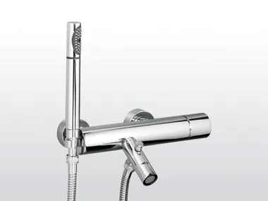 BAMBOO 3267/306 - Wall-mounted bathtub mixer with hand shower _ RUBINETTERIE STELLA